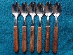 6 Tramontina stainless steel mocha spoons