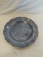 Antique pewter tray