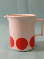 Bavaria porcelain red polka dot milk creamer