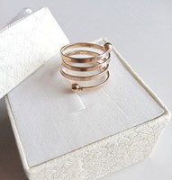 9 carat, spiral ring for little finger