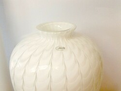 La maison italia large fish scale pattern floor vase with laminated wall from Italy