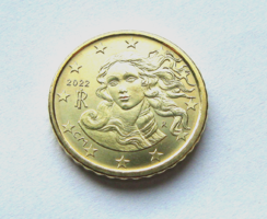 Italy - 10 euro cent - 2022 - birth of venus