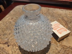 Retro tüskés Ibolya vázák gömb váza szocreál kádár loft padláslelet