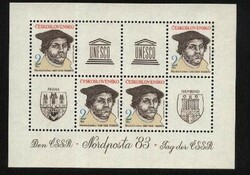 Stamp block 105.-Czechoslovakia-stamp day-valuable! 35 euros
