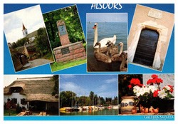 Alsóörs, Balaton postcard, 1990 (1993)