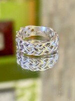 Különleges, áttört mintás, masszív ezüst gyűrű