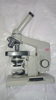 LOMO régi orosz orvosi labor mikroszkóp, szocializmusban használt nagy méretű