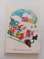 Retro karácsonyi képeslap 1973