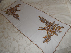 Hand-embroidered tablecloth, runner
