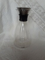Smooth-lined, nice glass decanter / decanter