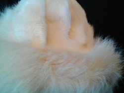 White fox fur coat