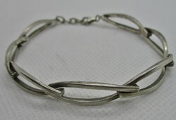 Beautiful silver bracelet made of special beads