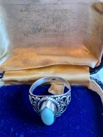 Larimar köves,925-ös ezüst gyűrű