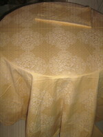Beautiful golden yellow baroque rose patterned damask bedding set
