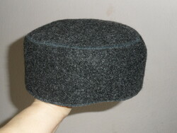 Graphite gray textile hat, cap, headgear