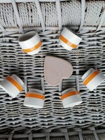 Alföldi orange striped cups