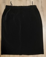 Delmod Women's Black Velvet Casual Skirt Brand New! 50's