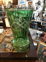 Biedermeier üveg pohar, gyönyörű állapotban, 16 cm-es magasságú
