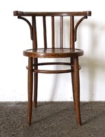 1P512 antique thonet type stable chair with round arms