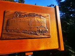 Locomotive wooden card box