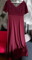Sparkly burgundy casual dress