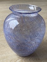 Karcagi fátyolüveg váza - egyedi mintás, hatalmas