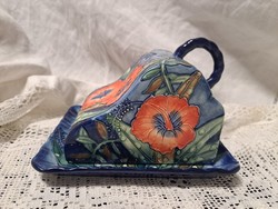 Old Tupton hand painted ceramic butter dish