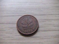 1 Pfennig 1974 ( f ) Germany