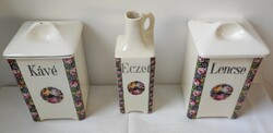 DITMAR Three-Piece Faience Spice Set