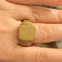 Réz gyűrű 1,3 cm-es gyöngy.