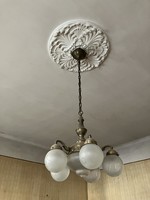 Antique 5-arm copper chandelier