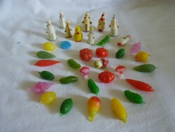 Old plastic Christmas tree decorations! - Mini ornaments!