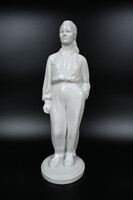 Herend porcelain statue - young worker