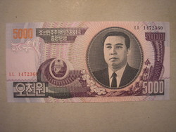 Észak-Korea-5000 Won 2006 UNC