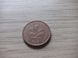 1 Pfennig 1987 ( d ) Germany