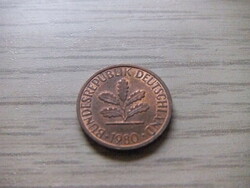 1 Pfennig 1980 ( g ) Germany