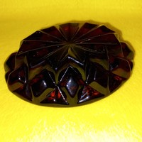 Glass paperweight marked 