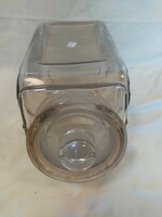 Old kitchen glass container