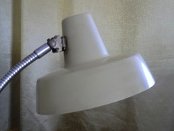 Lamp in bauhaus style, pale yellow, in good condition, metal, the paint is missing in 2 places