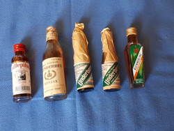 5 unopened mini drinking bottles