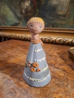 Juried ceramic figure of industrial artist Julia Bokros