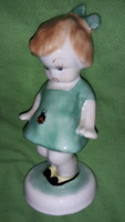 Old Bodrogkeresztúr ladybug glazed ceramic figure in good condition according to the pictures