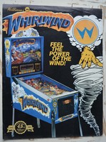 Pinball flyer Williams "Whirlwind" flipper reklám prospektus