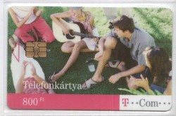 Hungarian telephone card 0094 2005 guitarist. December 50,000 pcs