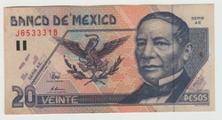 MEXICO 20 PESO 1996