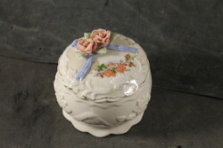 Antique rose handle bonbonier