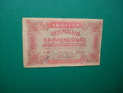 1 Million Tax Blades 1946 with reverse coat of arms