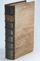 1735 - Huge antique book in half leather binding 22x34, nearly 1000 pages!!