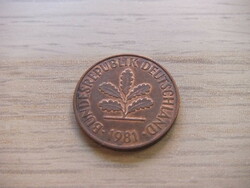 2 Pfennig 1981 ( g ) Germany
