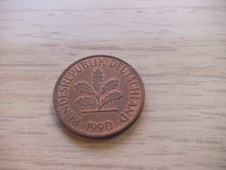 2 Pfennig 1990 ( f ) Germany